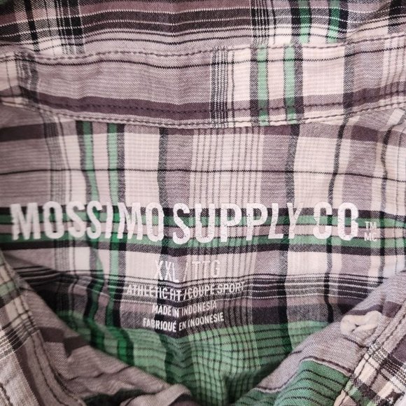 Mossimo Supply Co. Shirt Men's Size 2XL Checked Long Sleeve Button Down Casual - Picture 4 of 13